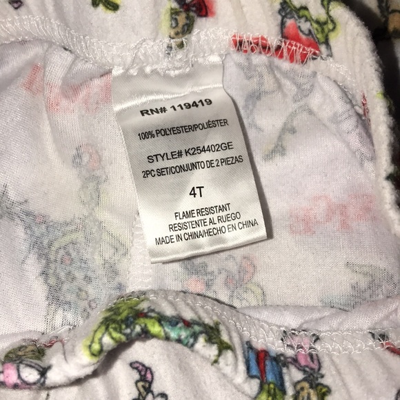 Komar kids 2022 4T grinch fleece sleep pants 💕 - Picture 3 of 4